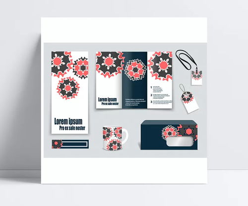 紅色花形企業(yè)VI模板 強(qiáng)化品牌形象的多維應(yīng)用